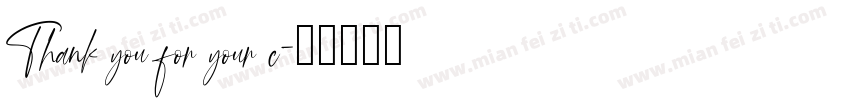 Thank you for your c字体转换